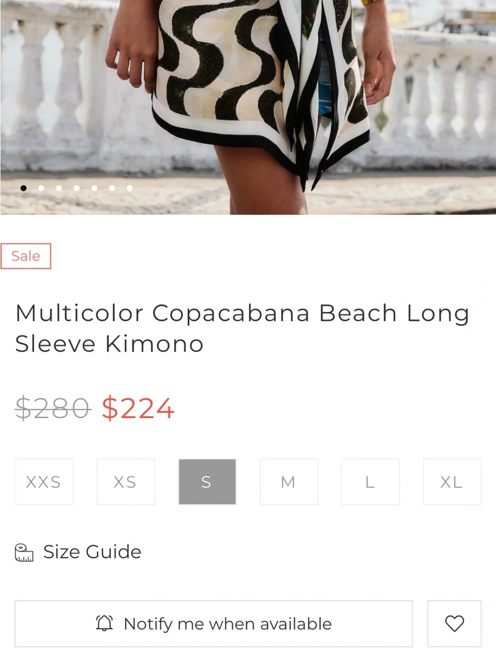 Farm Rio: COPACABANA BEACH
MULTICOLOR LONG SLEEVE KIMONO - Picture 8 of 14
